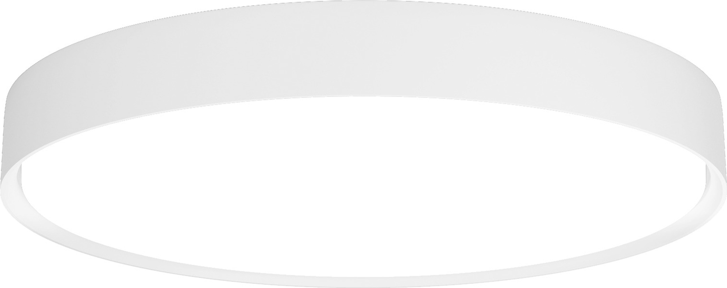 Plafon Slim Round Surface LED 4000K 44 cm biały z dyfuzorem pryzmatycznym sterowanie oświetleniem Dali