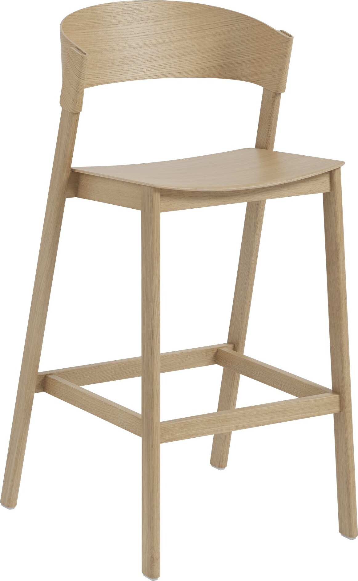 Stołek barowy Cover 75 cm jasny dąb