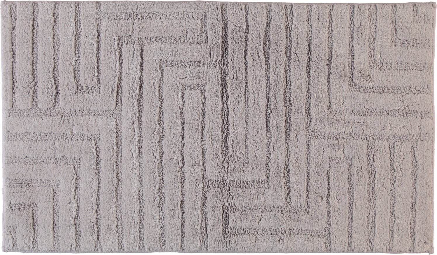 Dywanik łazienkowy Cawo 60 x 100 cm srebrny wytłaczany