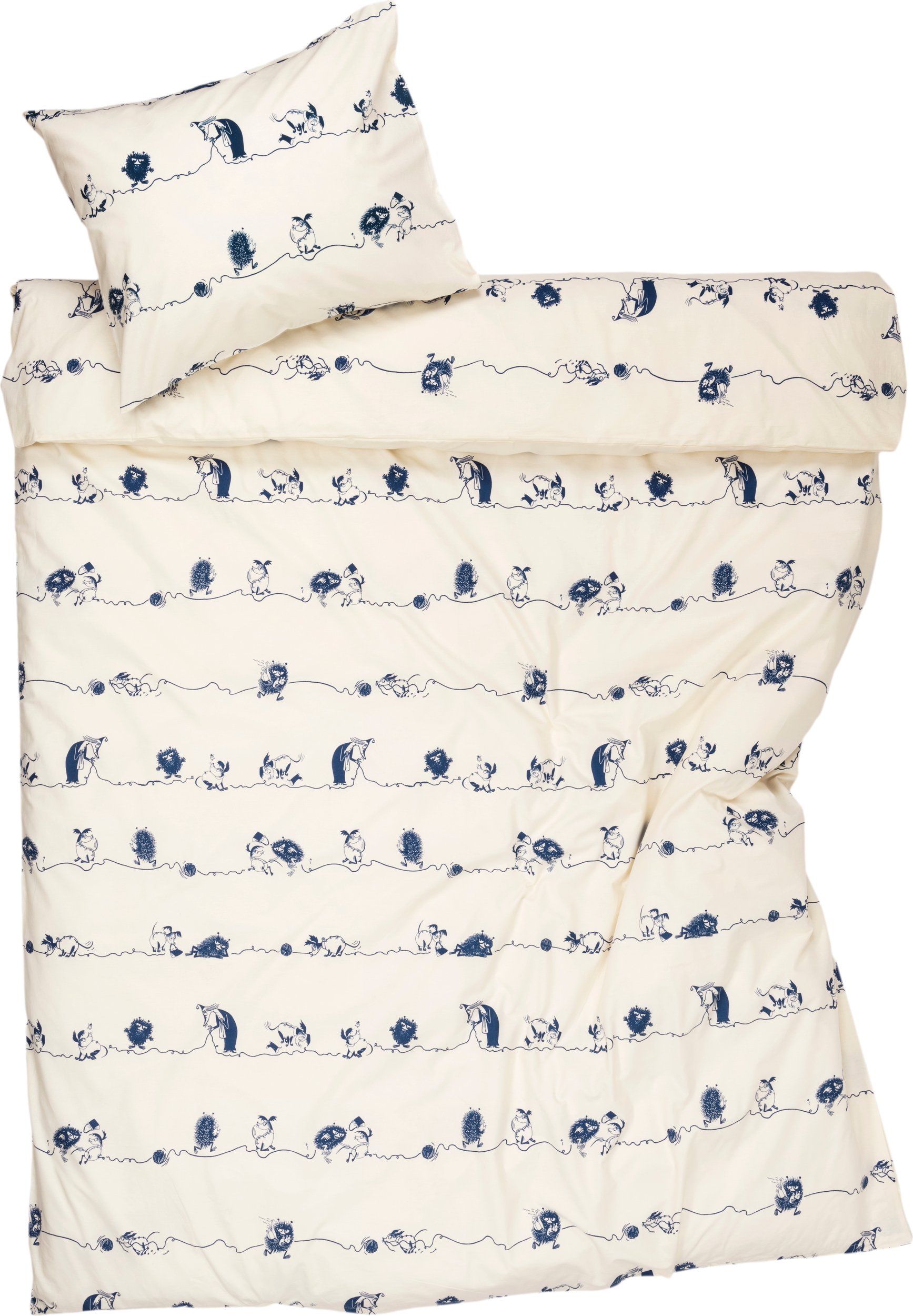 Pościel Arabia Finland Muminki Bobek 150 x 210 cm z poszewką na poduszkę 50 x 60 cm