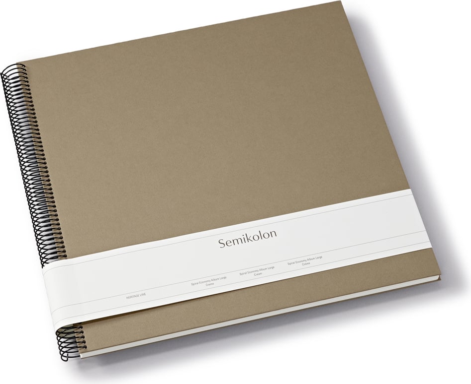 Album na zdjęcia Uni Economy duży brązowoszary z białymi kartami