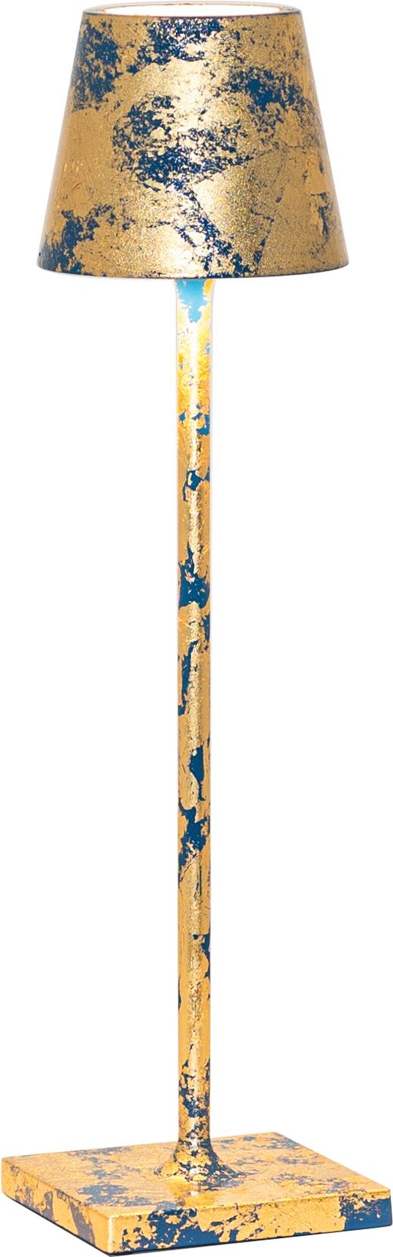 Lampa stołowa Poldina Micro 27,5 cm niebiesko-złota