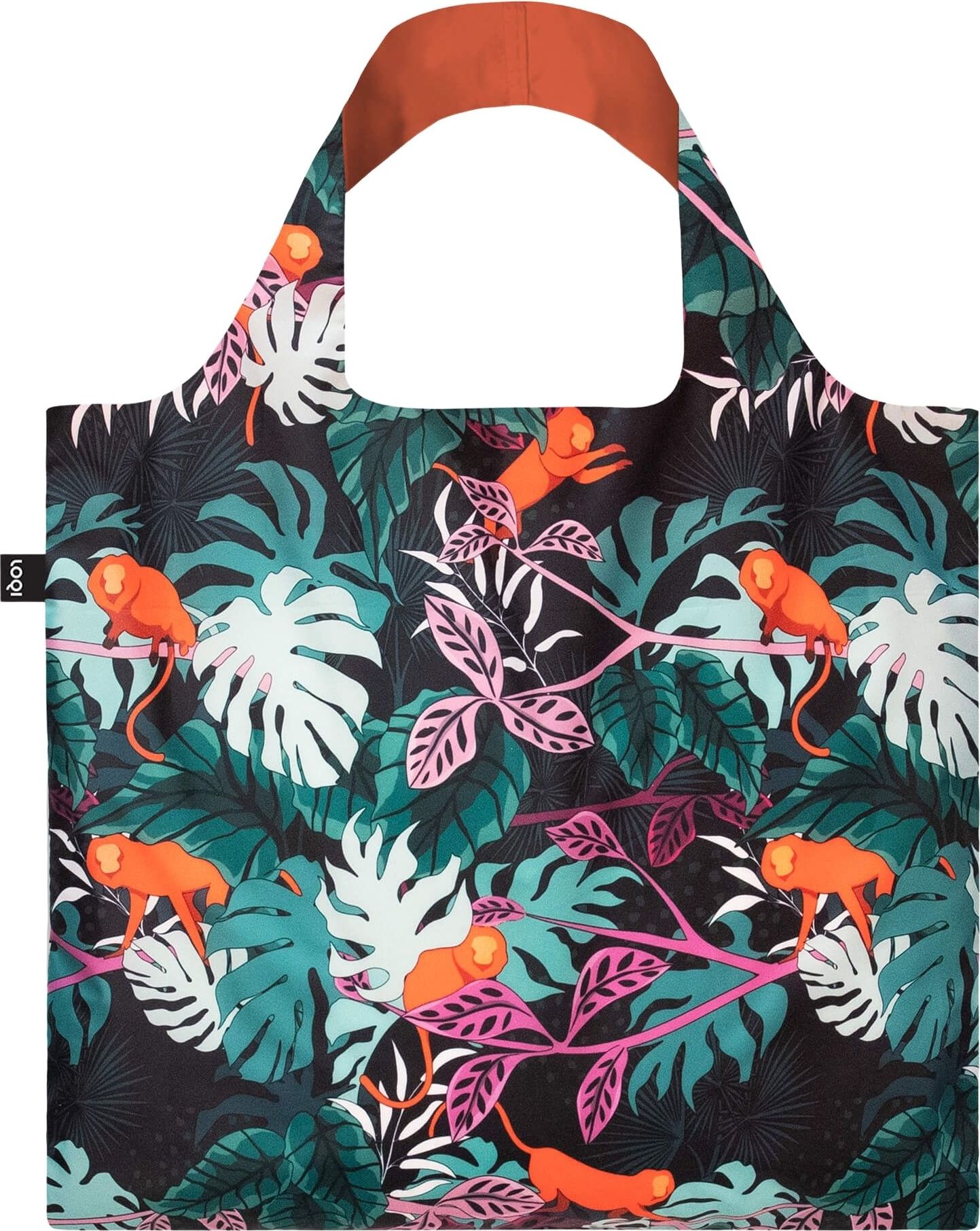 Torba LOQI Glitter Power Mata Monkey z recyklingu