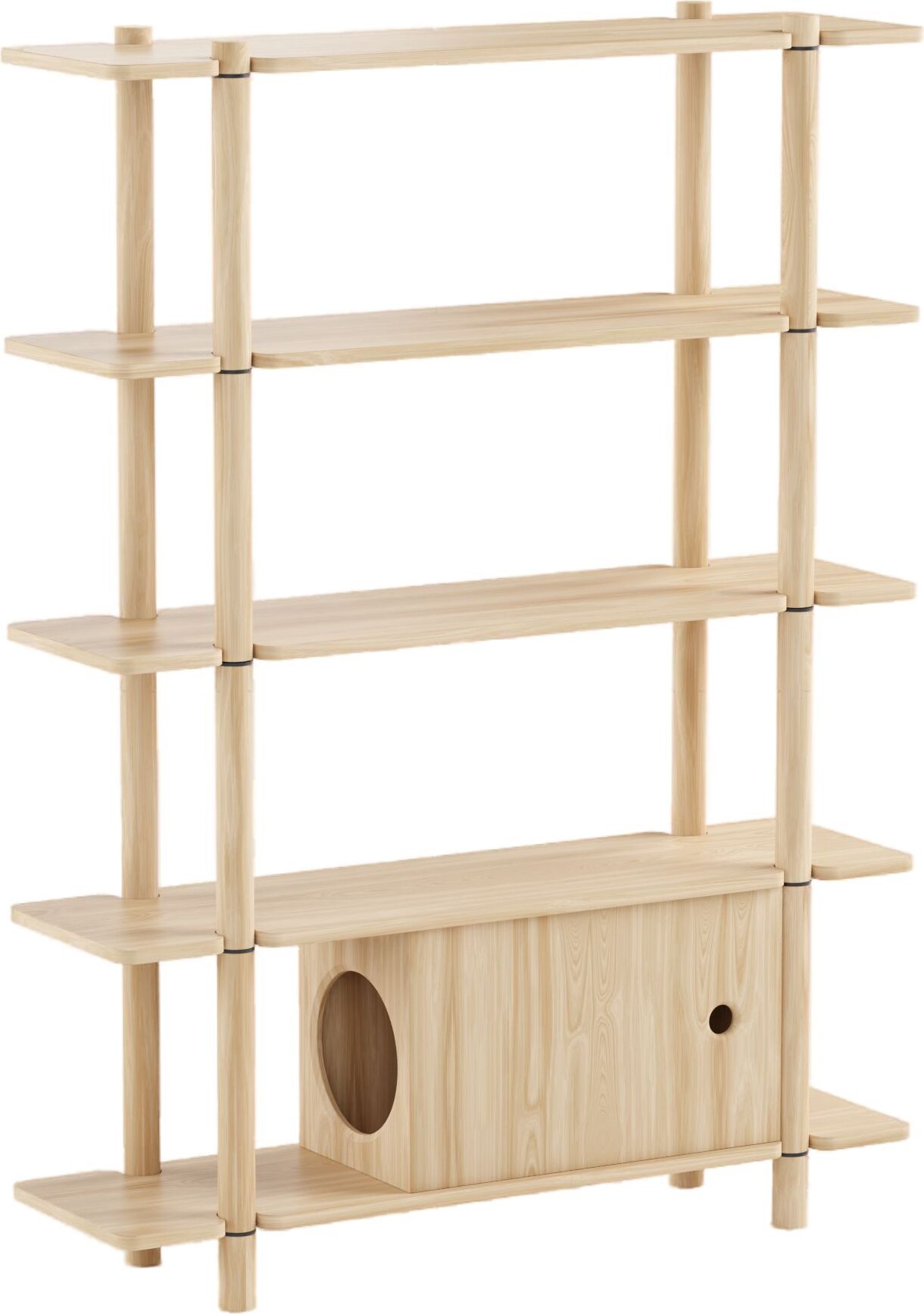 Regał Noe 5 z domkiem dla kota