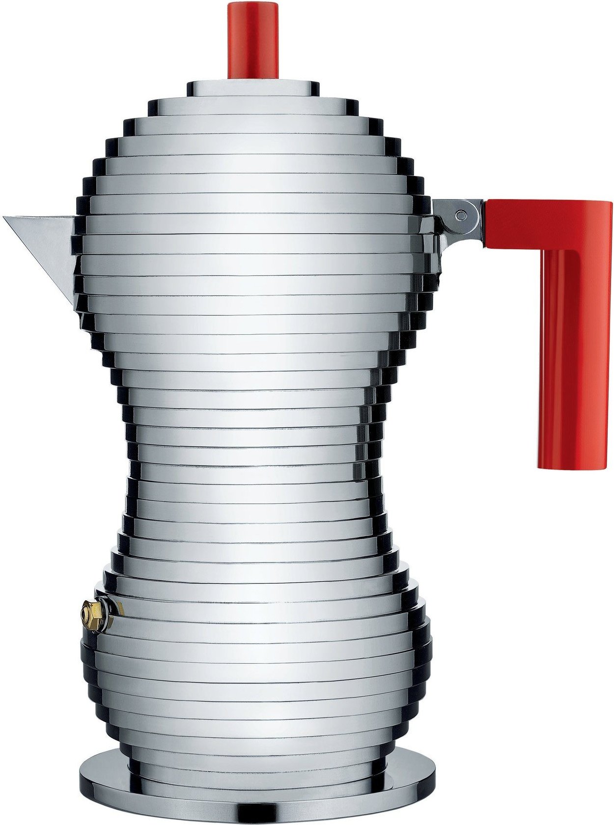 Kawiarka Pulcina z czerwonym uchwytem 150 ml