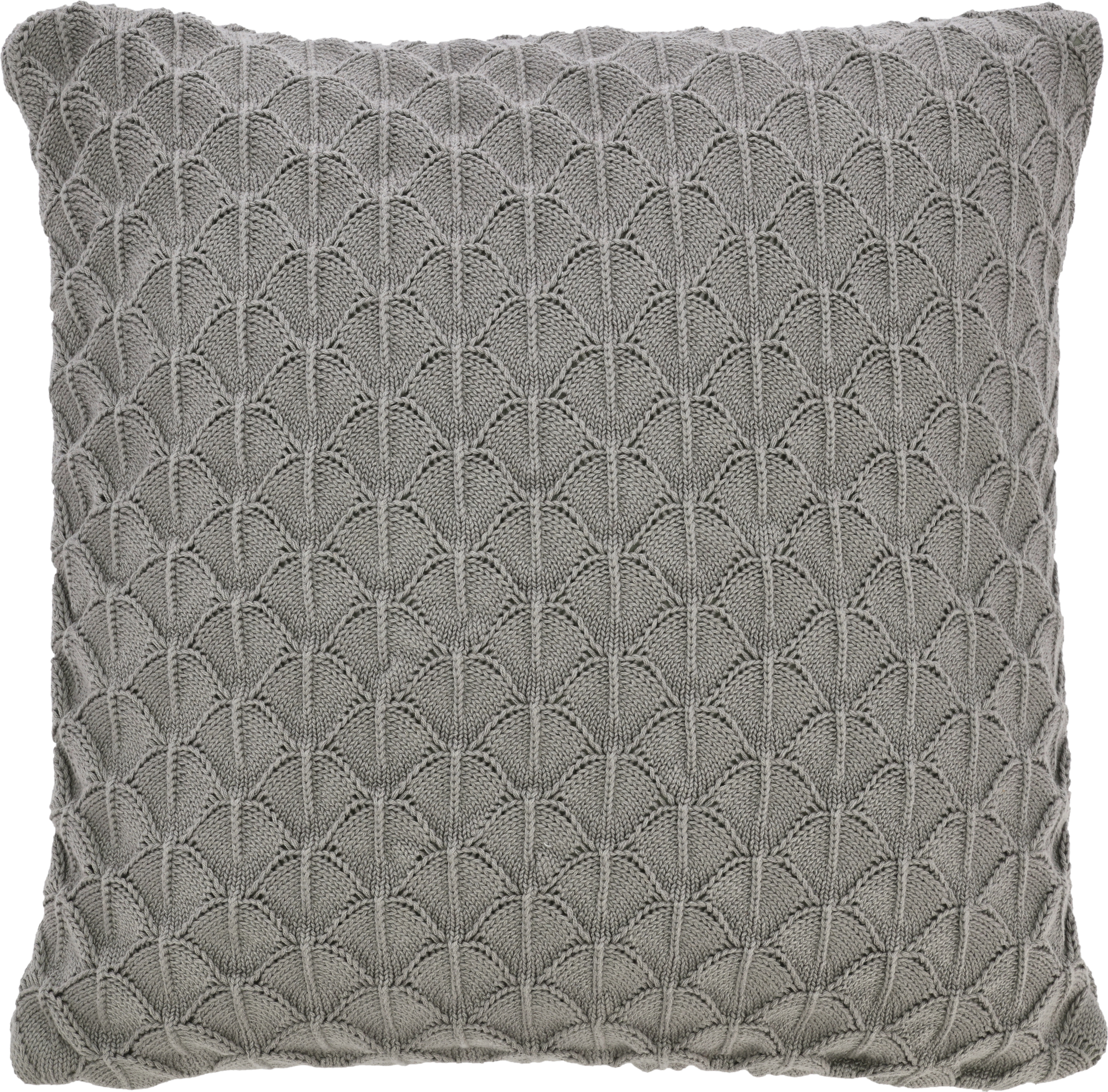 Poduszka dekoracyjna Scallop 45 x 45 cm szara