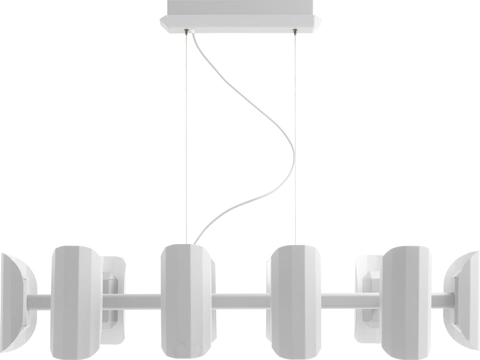 Lampa wisząca wieloramienna Apolin biała