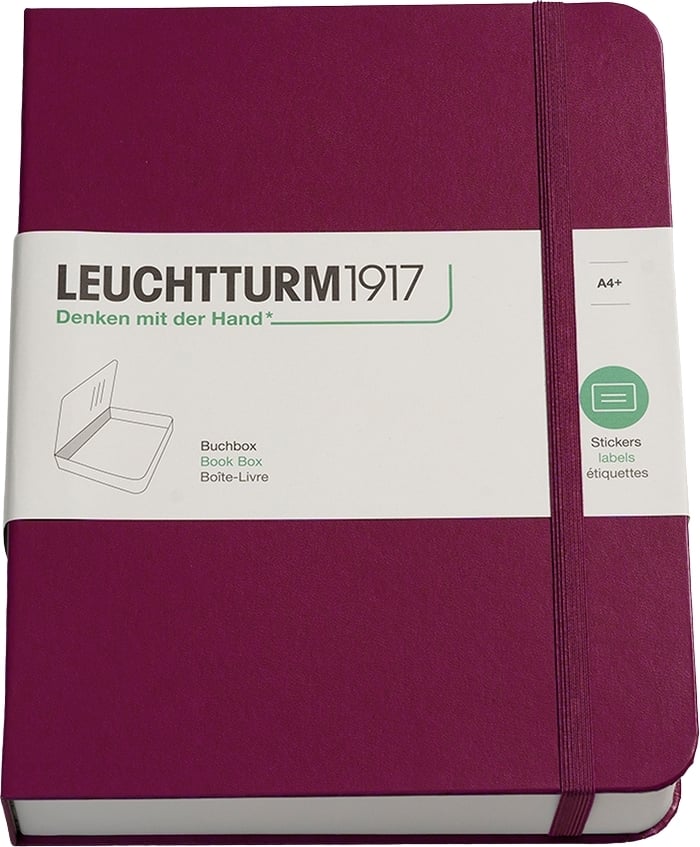 Pudełko na dokumenty Leuchtturm 1917 bordowe