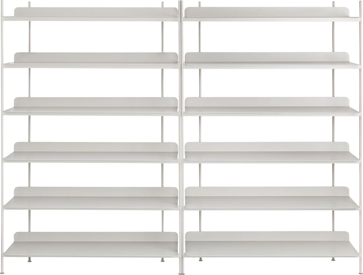 Regały modułowe Compile 8 szary 2 szt.