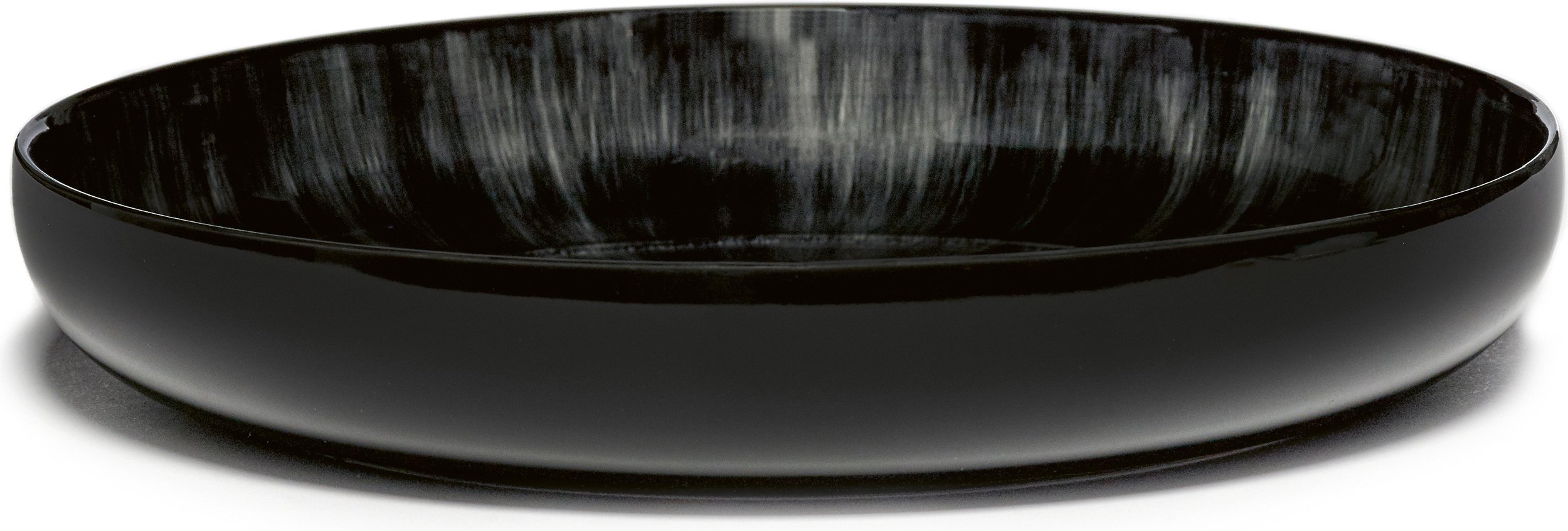 Talerz głęboki Dé C 24 cm czarno-biały