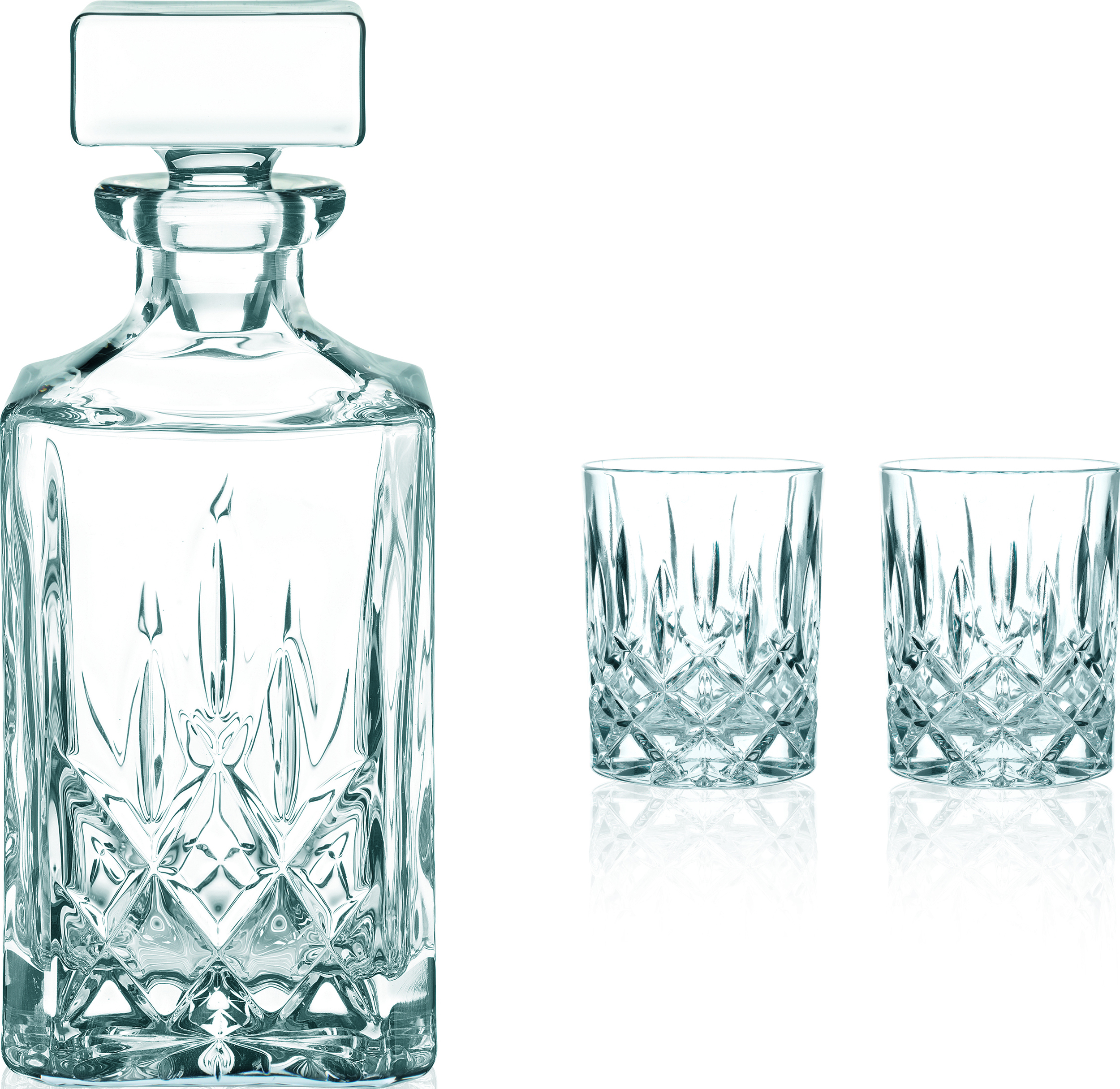 Karafka do whisky lub brandy Noblesse ze szklankami 3 el.