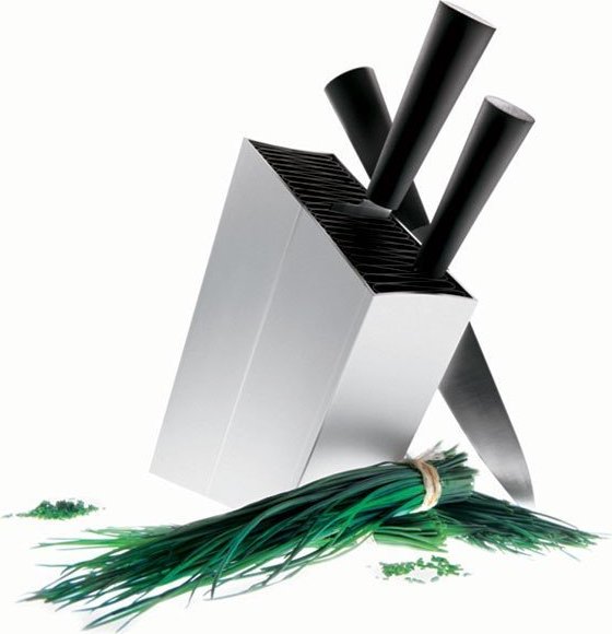 Blok na noże ukośny Eva Solo szary