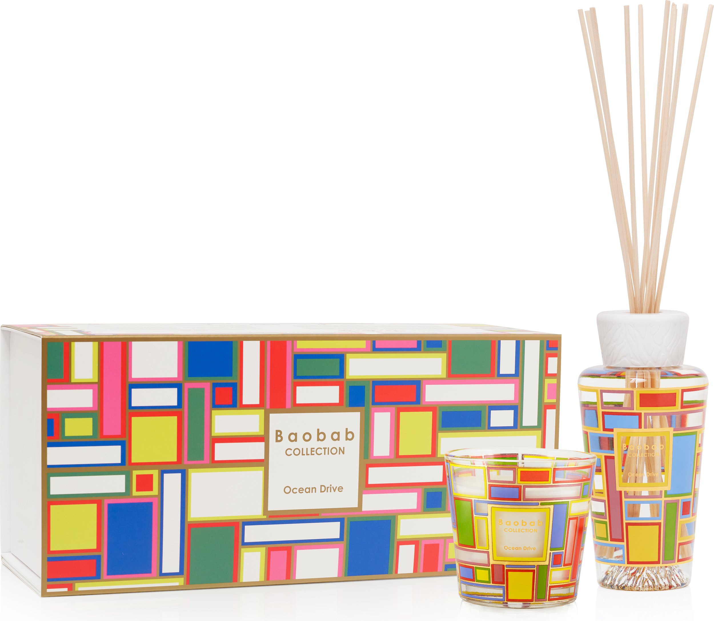 Świeca i dyfuzor zapachowy My First Baobab Gift Ocean Drive 2 el.