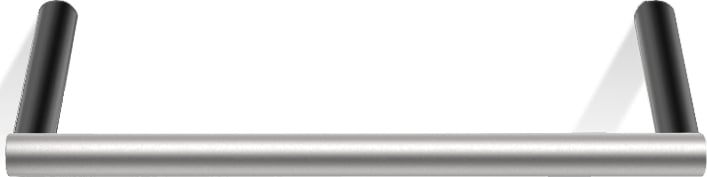 Wieszak reling na ręczniki Mikado 20 cm stal matowa-czarny