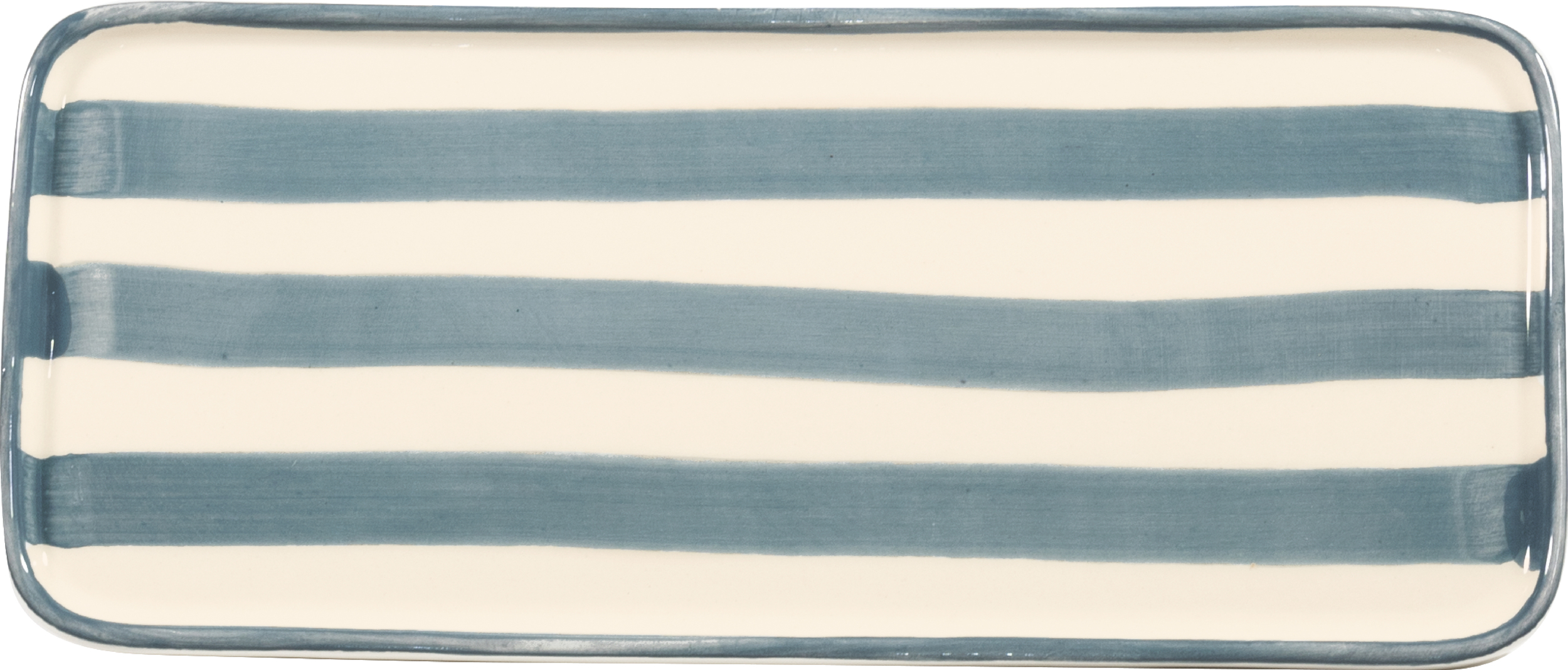 Talerz do serwowania Lido w paski 26,5 cm szary