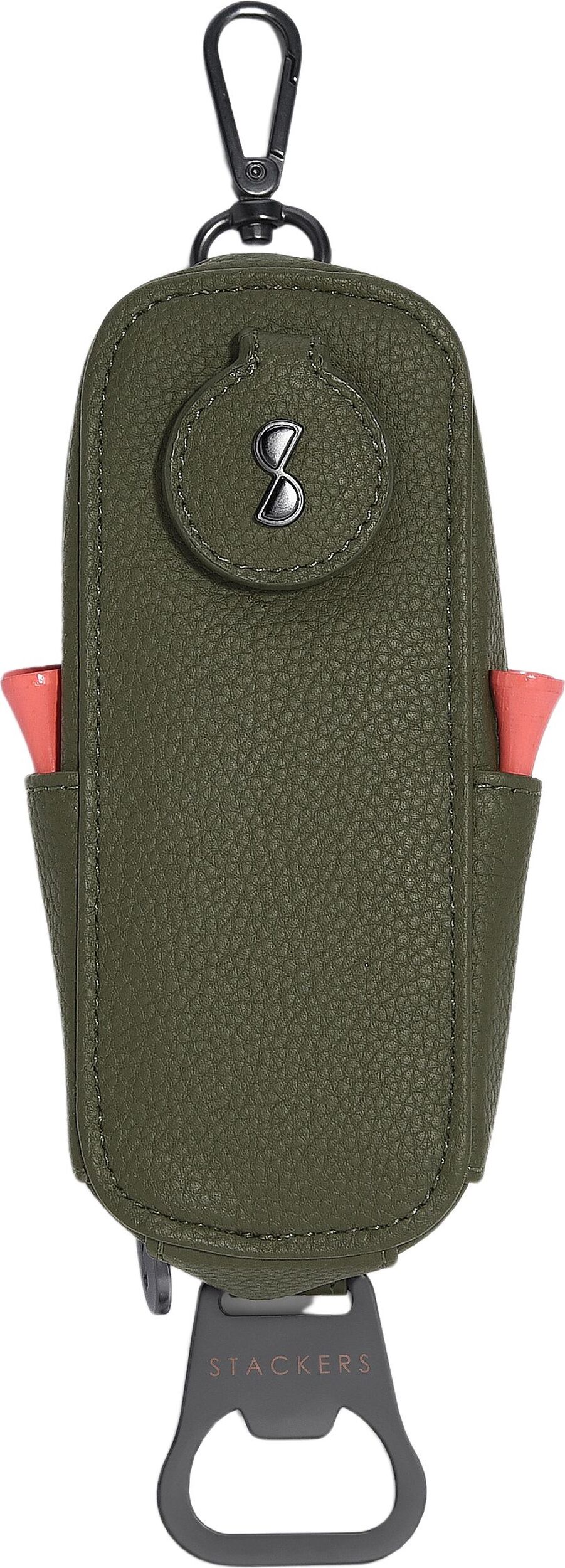 Uchwyt na piłki i podpórki golfowe Stackers oliwkowy