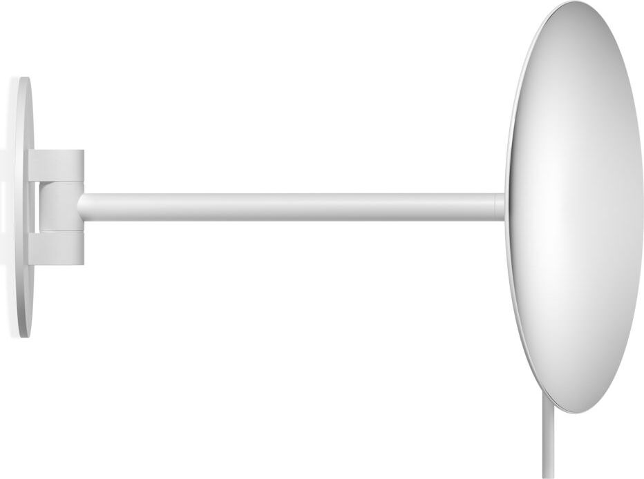 Lusterko kosmetyczne powiększające x5 Decor Walther biały mat ścienne obrotowe