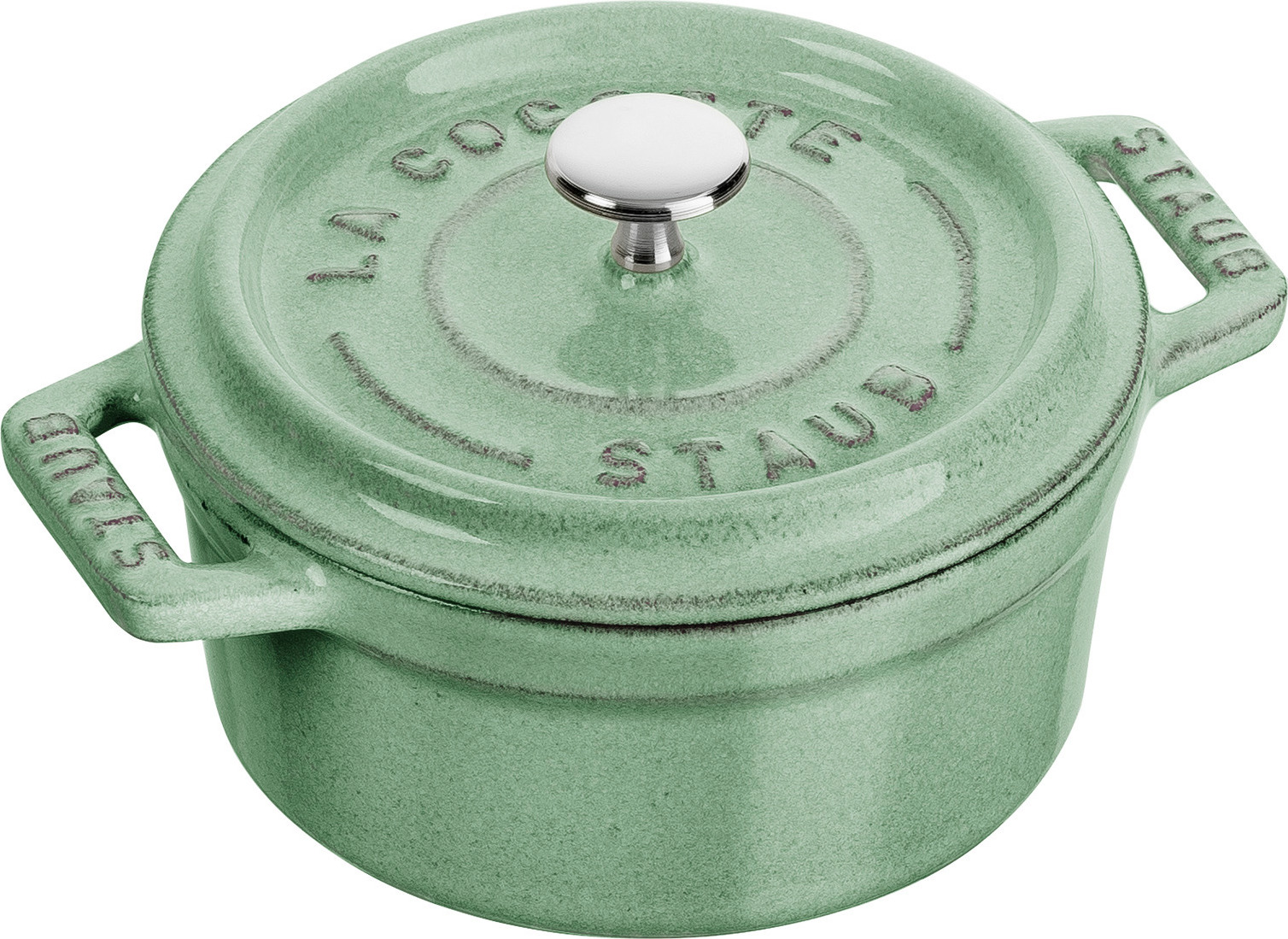 Garnek Mini Cocotte 250 ml miętowy żeliwny