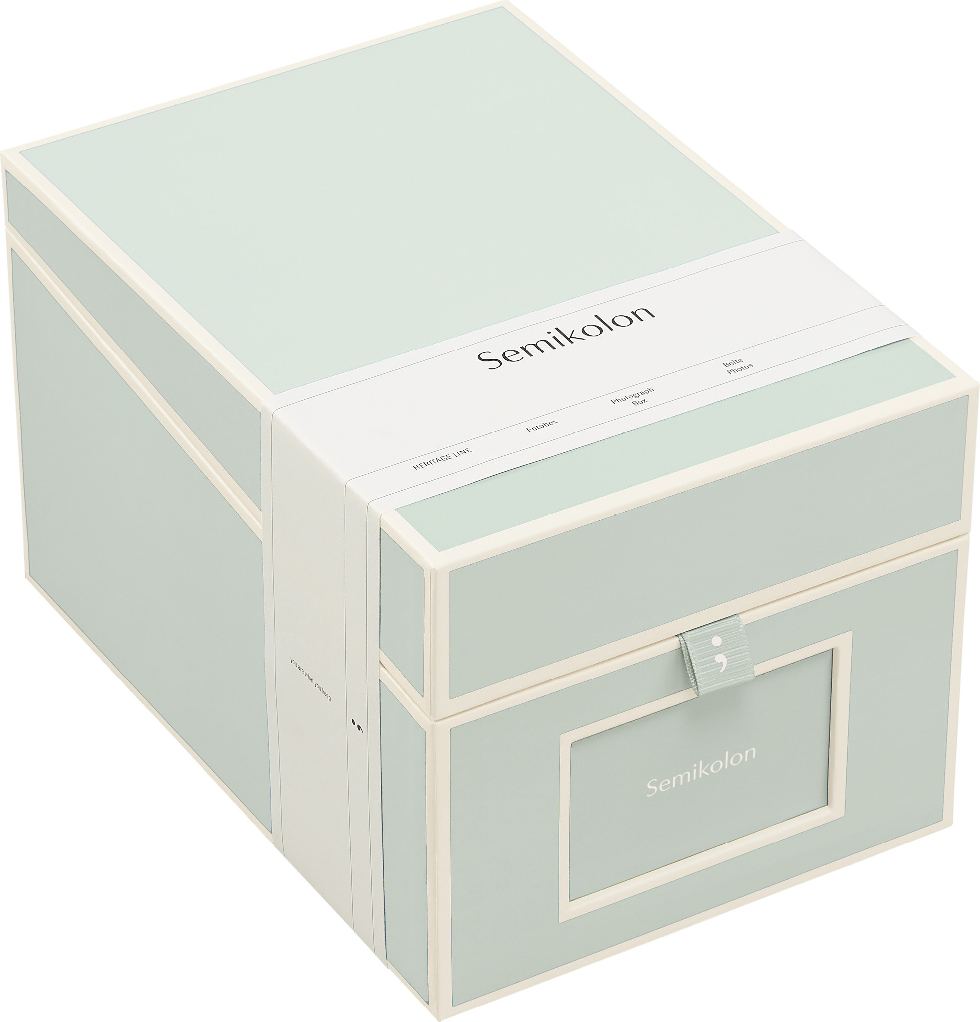 Pudełko na zdjęcia i płyty CD Die Kante miętowe