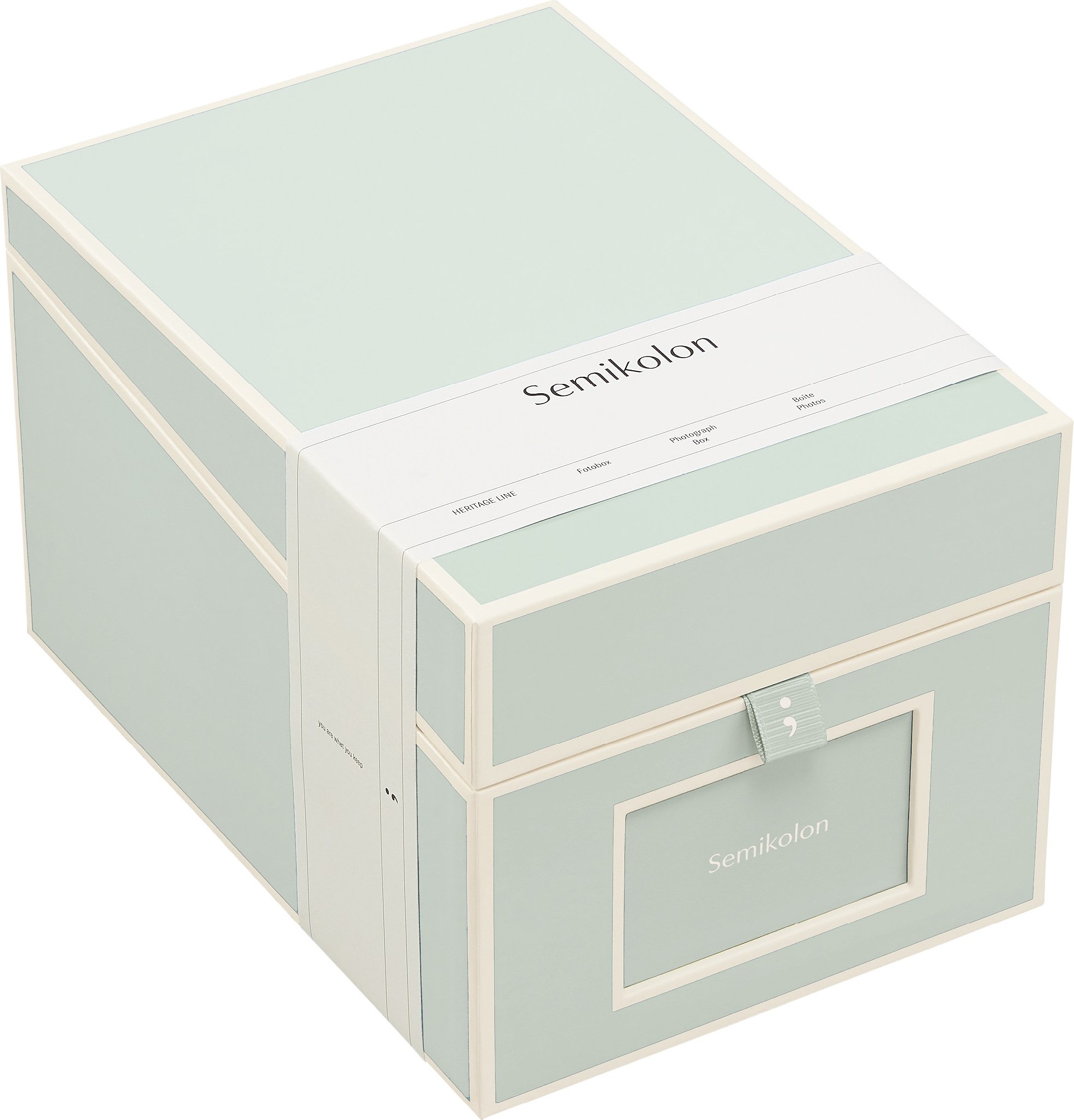 Pudełko na zdjęcia i płyty CD Die Kante miętowe