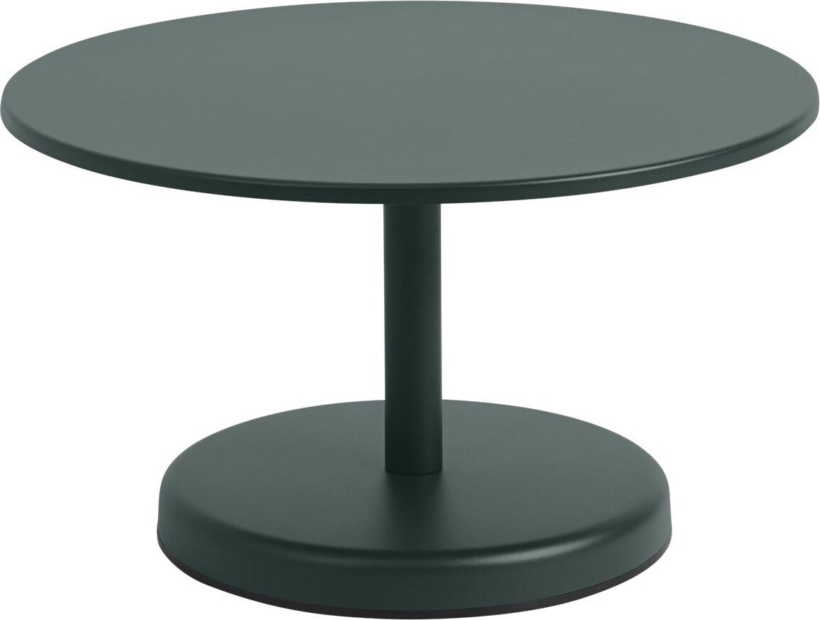 Stolik kawowy Linear okrągły 70 x 40 cm ciemnozielony