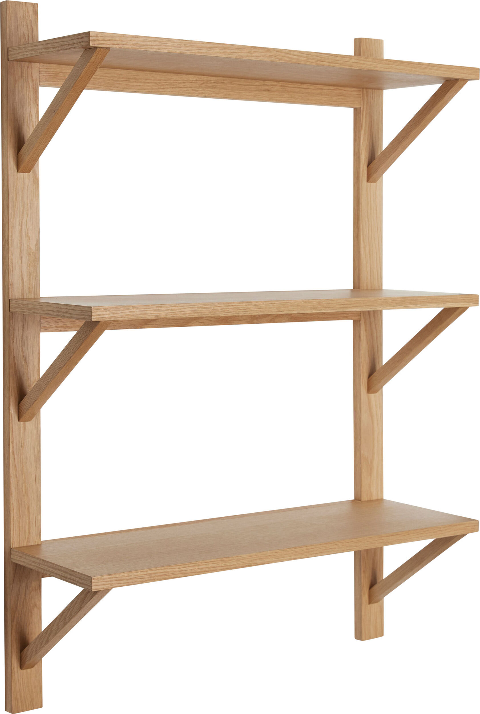 Półka ścienna Triarch potrójna 100 cm naturalny dąb