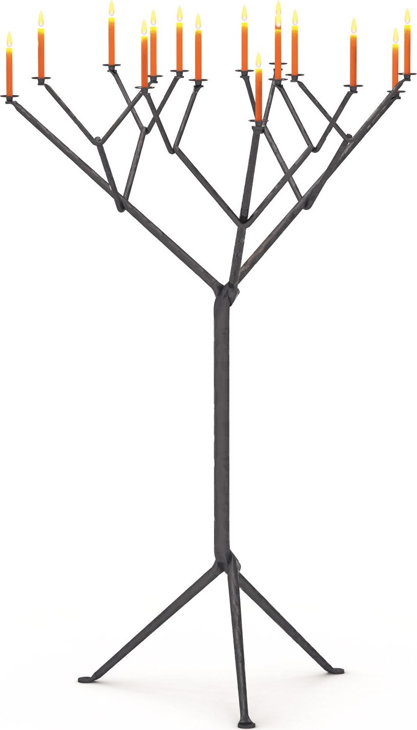 Świecznik podłogowy Officina na 15 świec antracytowy