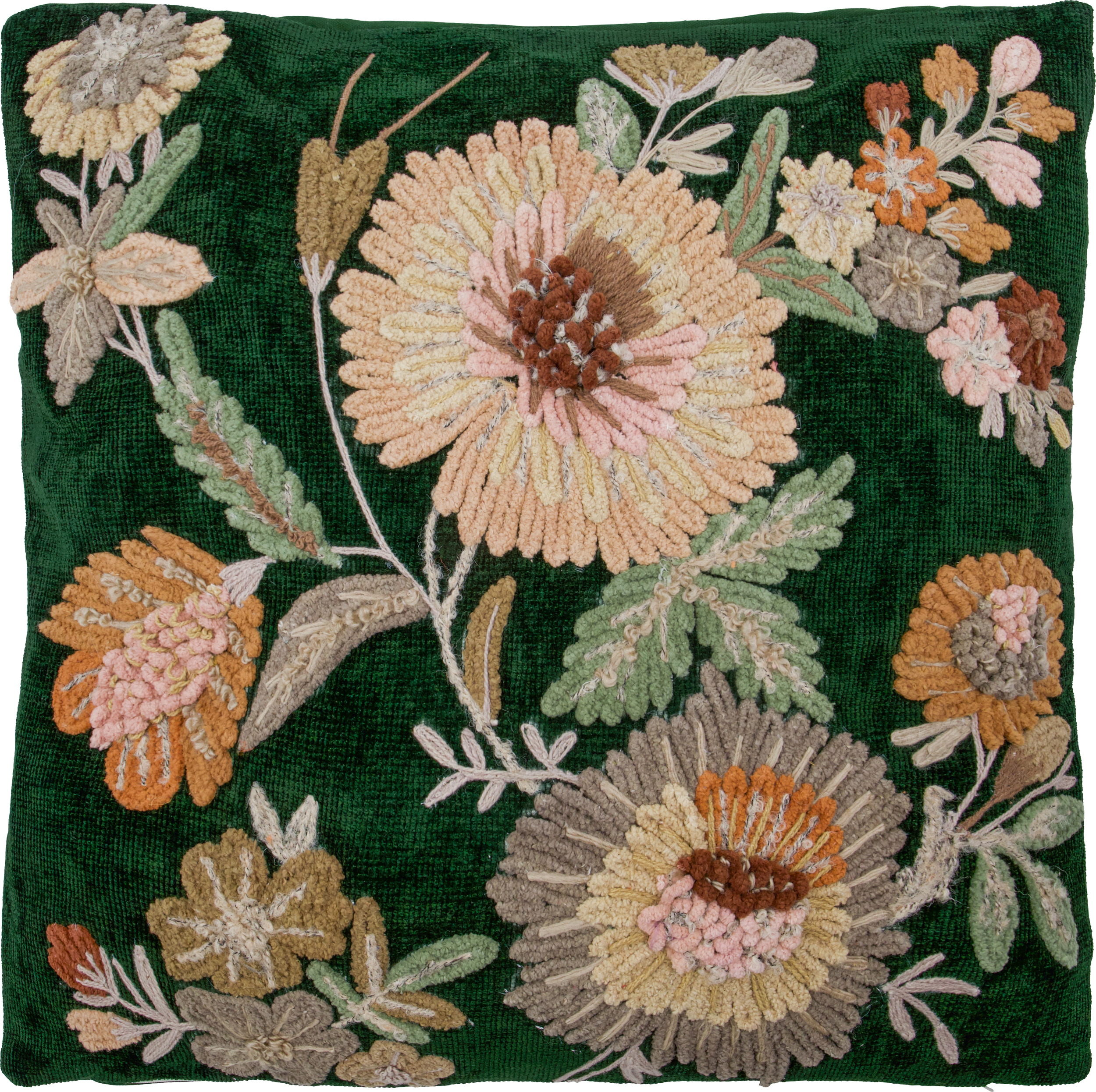 Poszewka na poduszkę HDBota 50 x 50 cm ciemnozielona