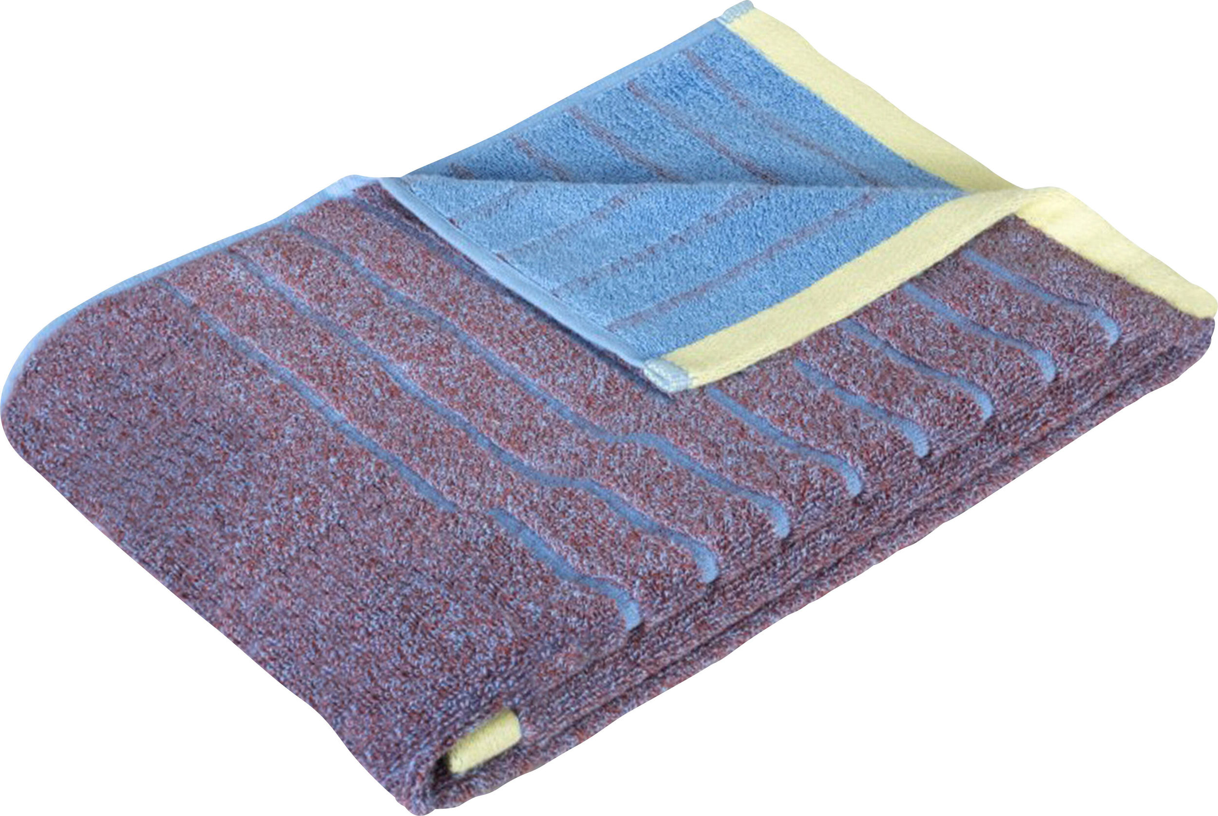 Ręcznik Hübsch 70 x 140 cm fioletowo-niebieski