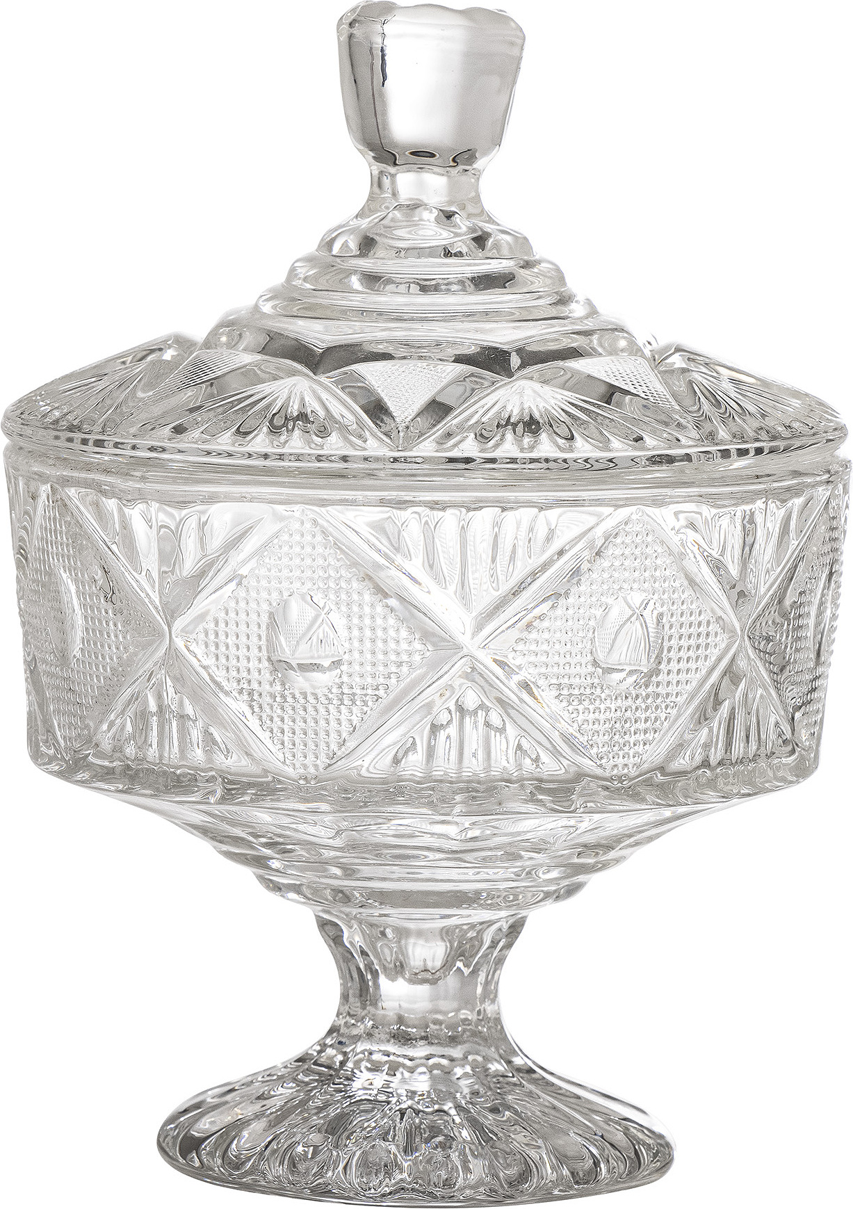 Pojemnik kuchenny Ninya 18 cm szklany na nóżce