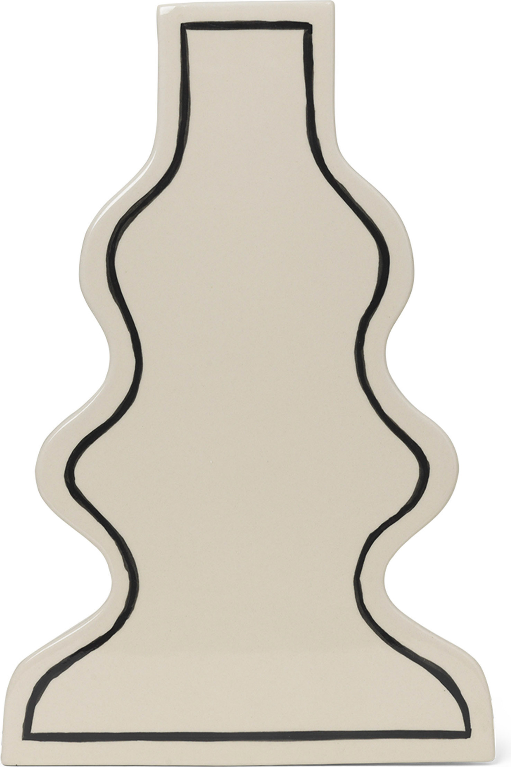 Wazon Paste Curvy złamana biel