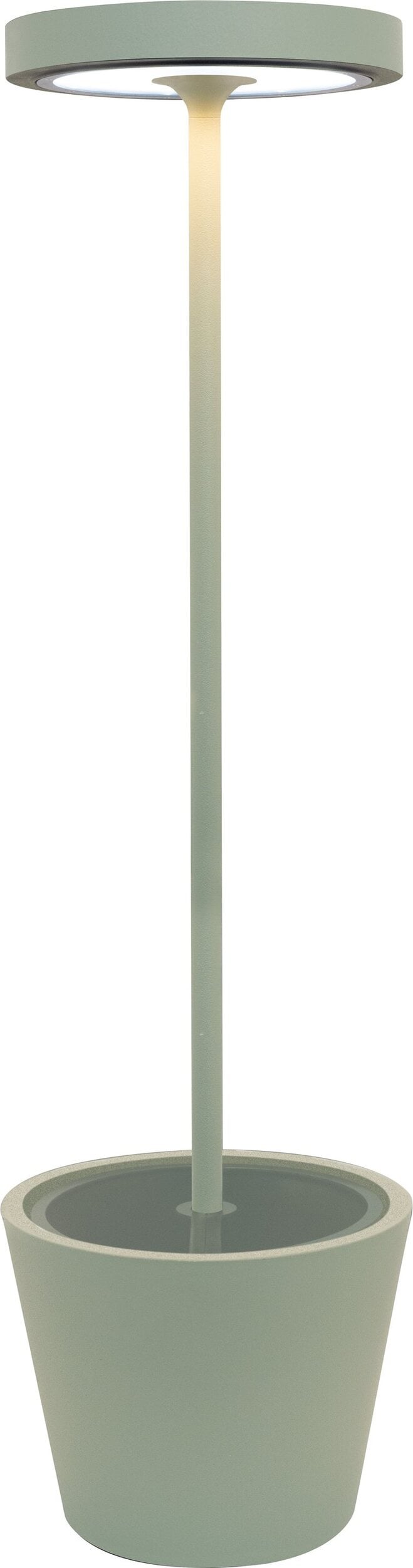 Lampa solarna Poldina Reverso szałwiowa z pojemnikiem