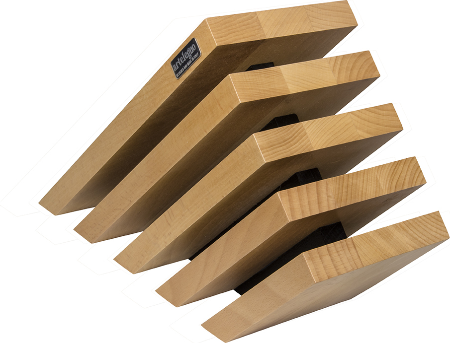 Blok na noże Venezia II 5 z drewna bukowego magnetyczny