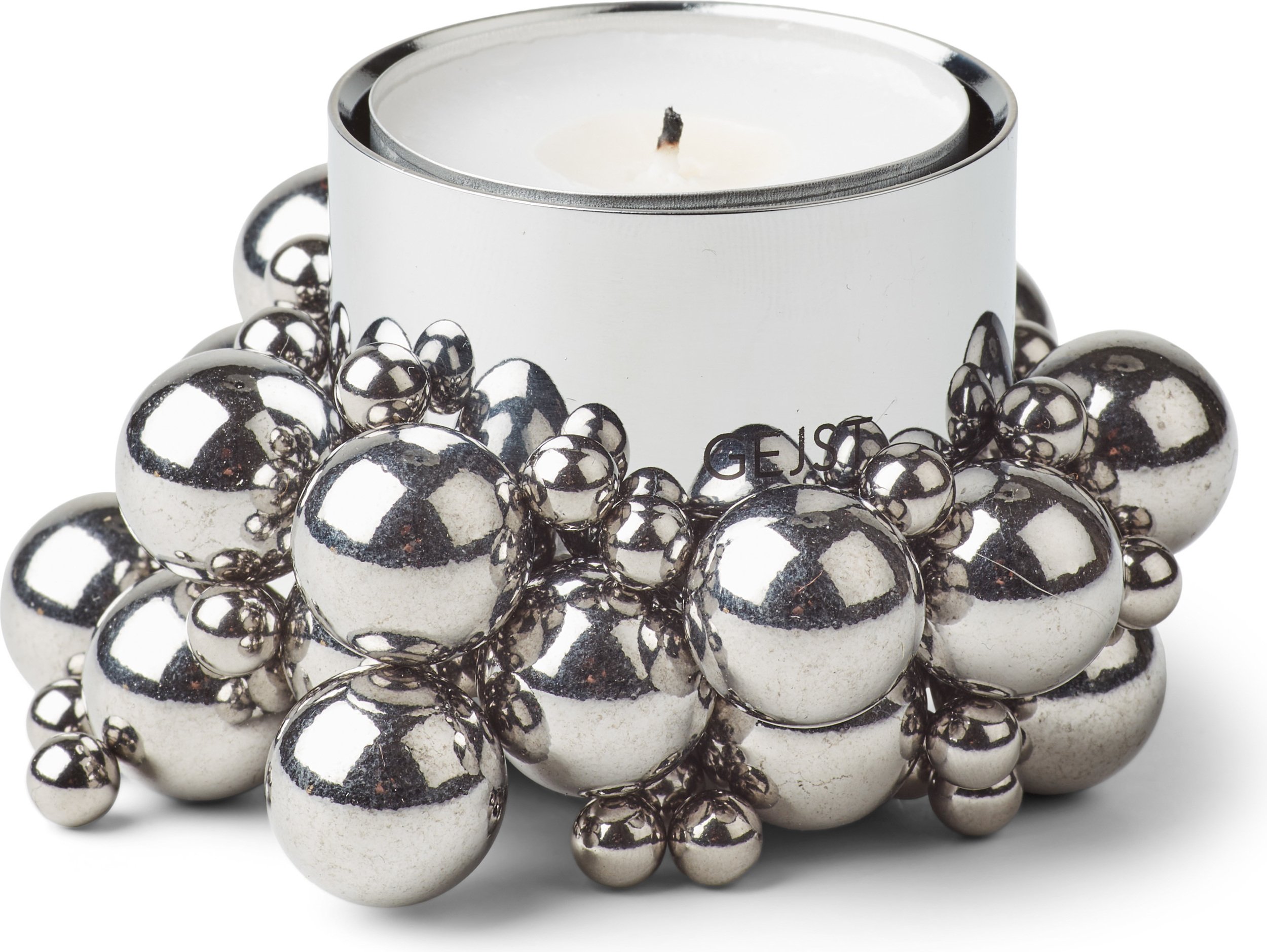 Świecznik na tealighty Molekyl chrom magnetyczny