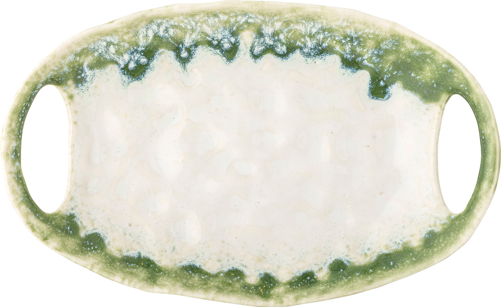 Półmisek do serwowania Prim 22 cm biało-zielony