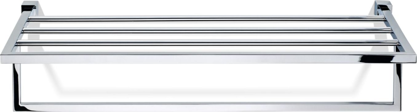 Wieszak reling na ręczniki Corner chrom z półką