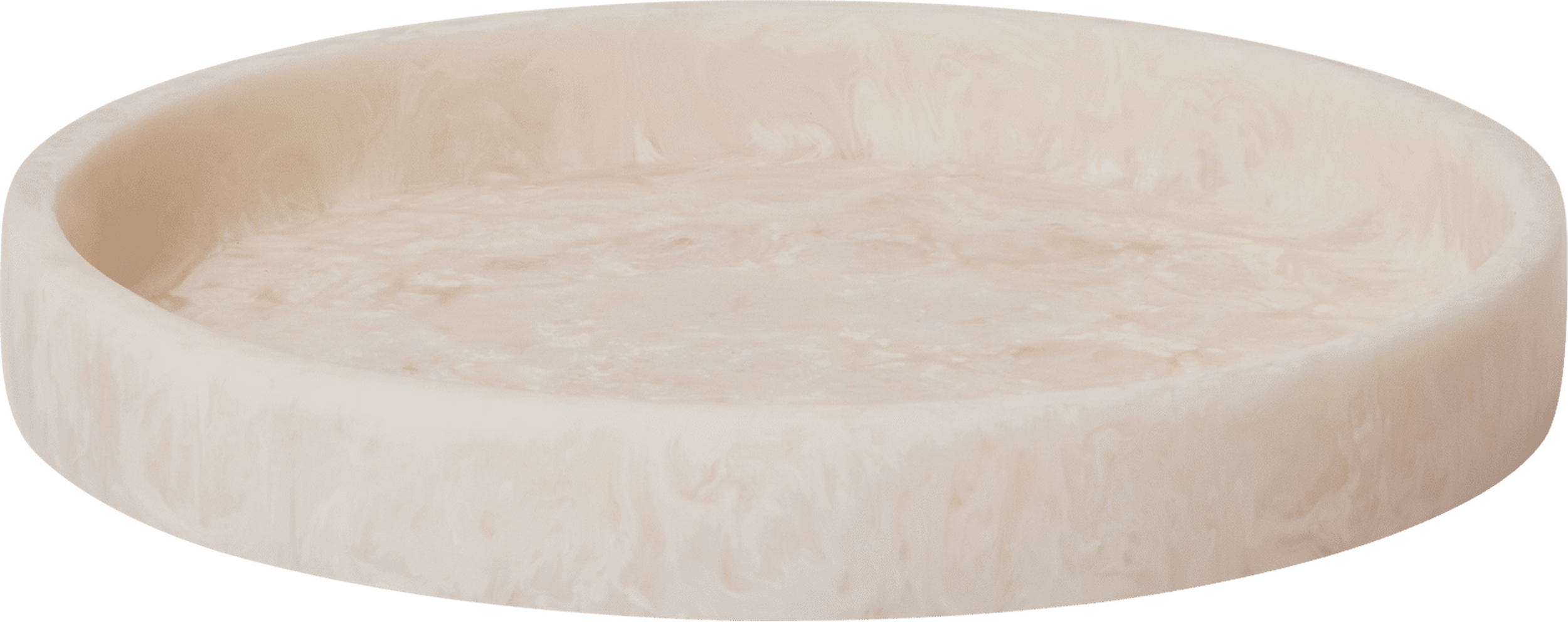 Taca dekoracyjna Mist okrągła 20 cm perłowy róż