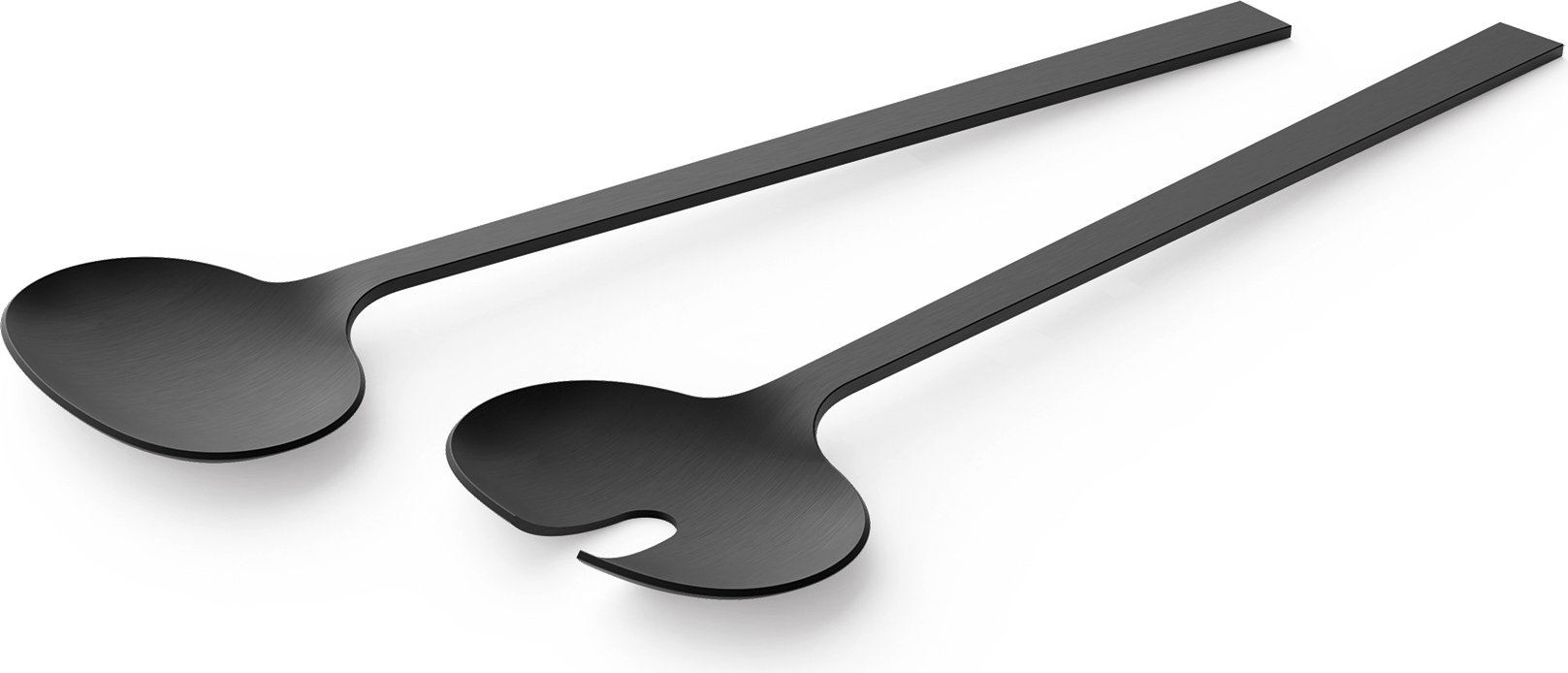 Łyżki do sałaty Lenora czarne 2 szt.