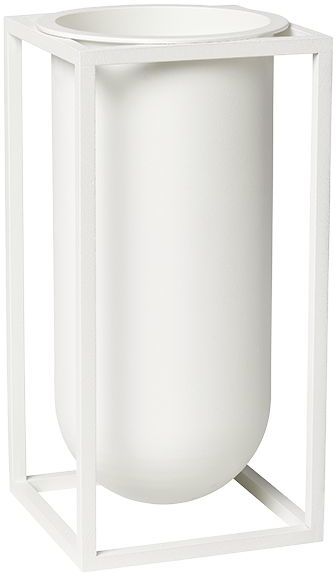 Wazon Kubus Lily 20 cm biały