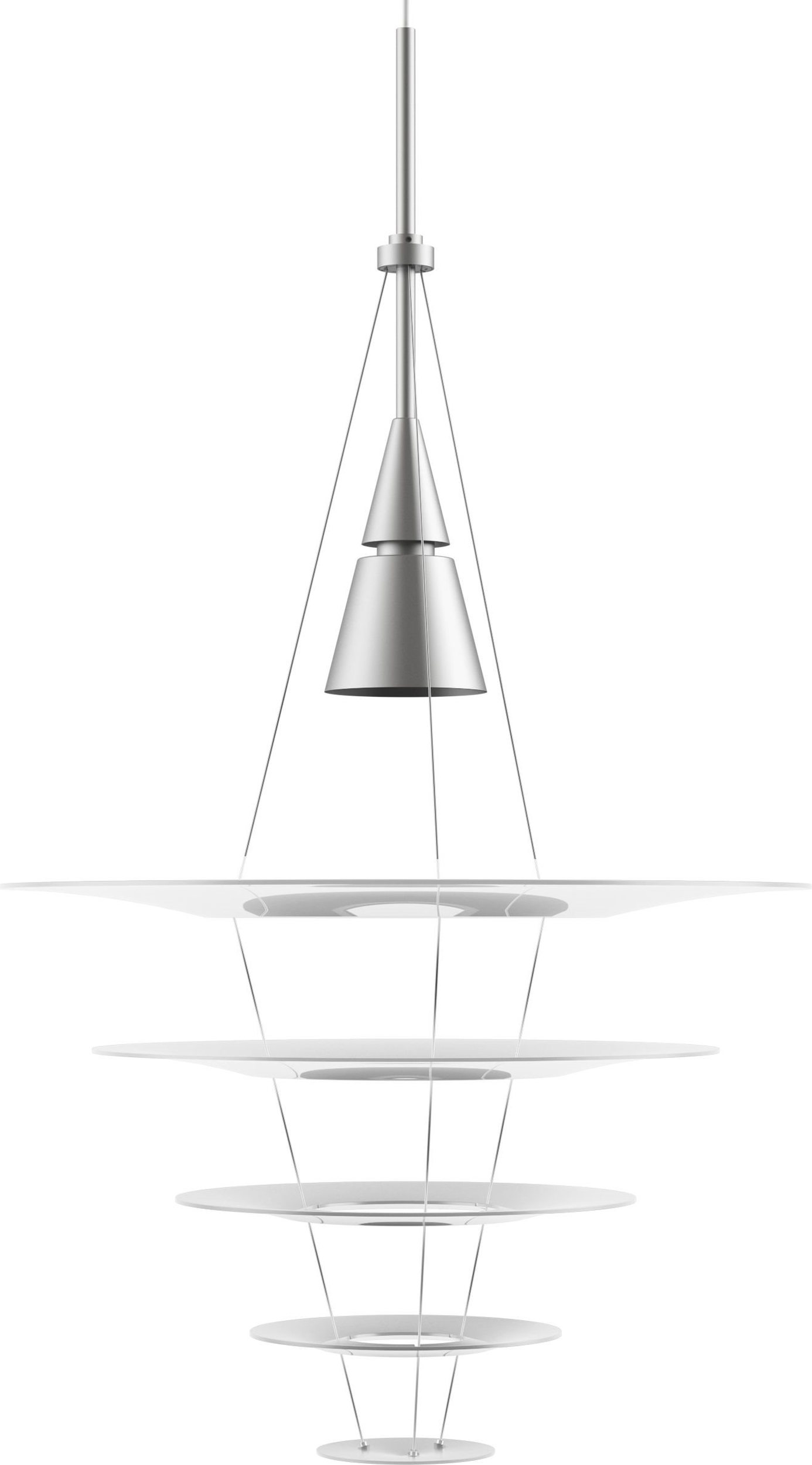 Lampa wisząca Enigma 54,5 cm aluminium