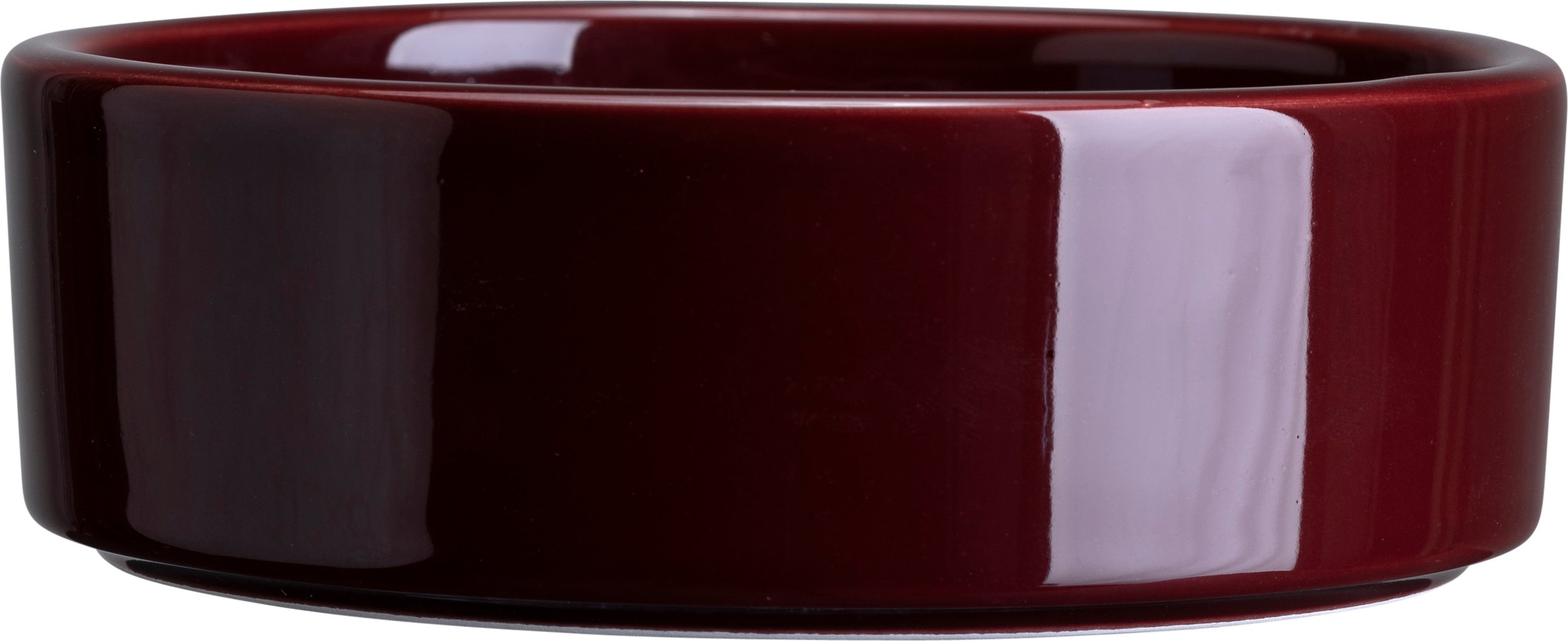 Podstawka pod doniczkę Hoff 16 cm burgundowa szkliwiona