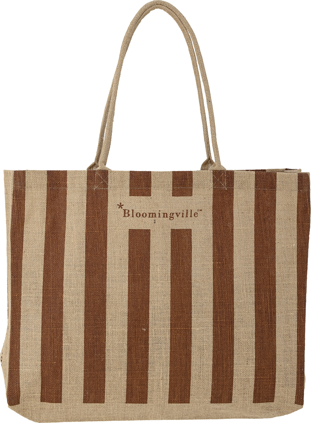 Torba na zakupy Bergamo mahoniowa jutowa