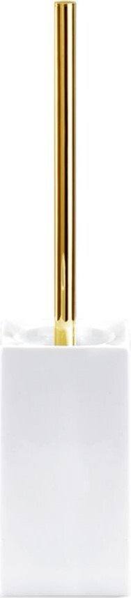 Szczotka do WC Porzellan kwadratowa złoto-biała