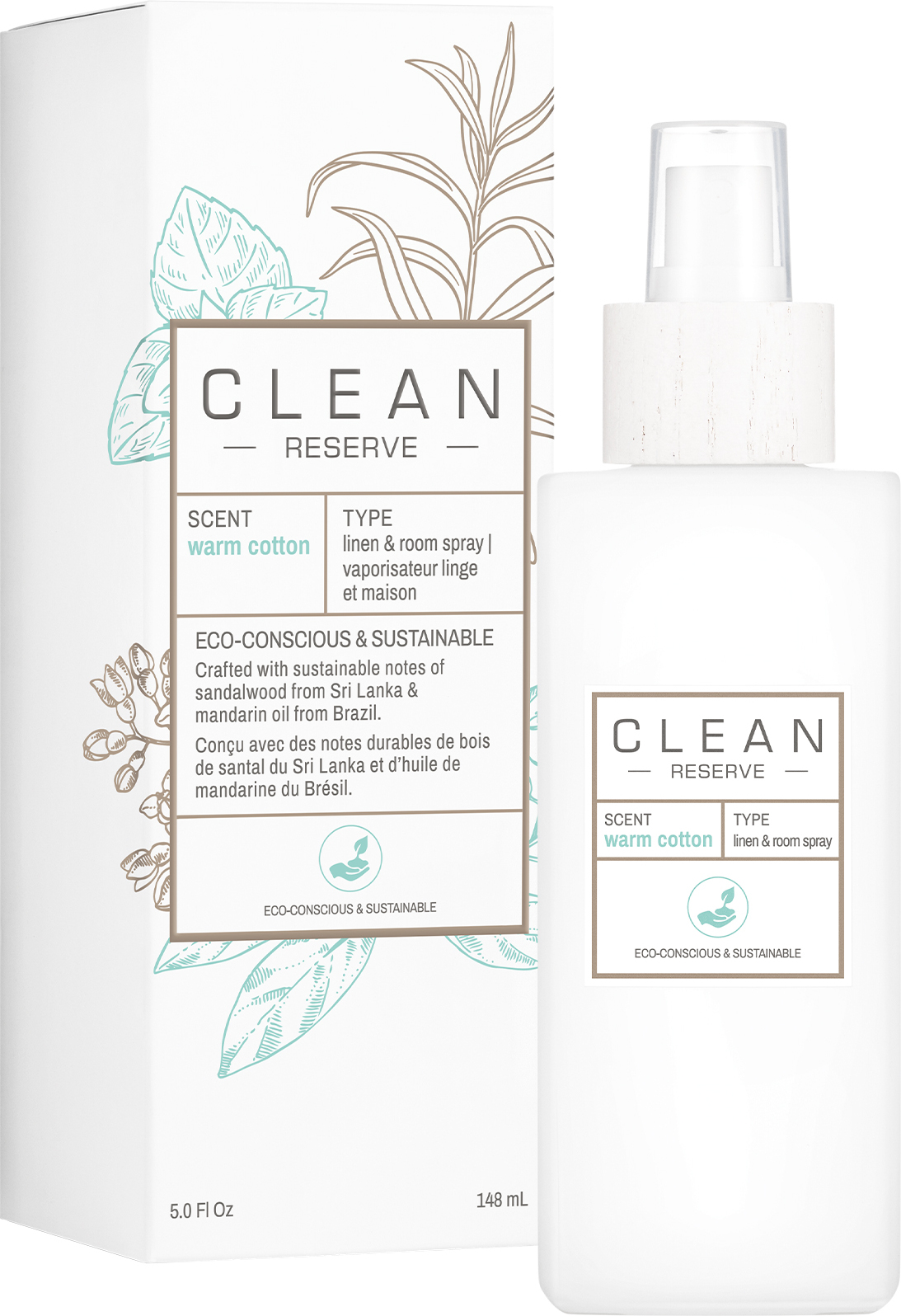 Spray zapachowy Clean Space Warm Cotton