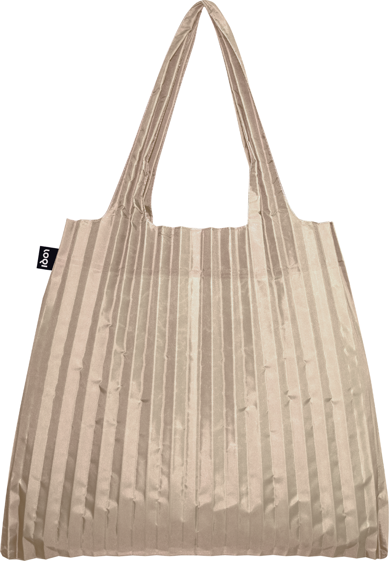 Torba LOQI plisowana kremowa