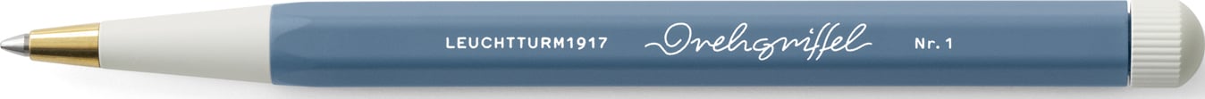 Długopis żelowy z czarnym tuszem Drehgriffel Nr. 1 szaroniebieski