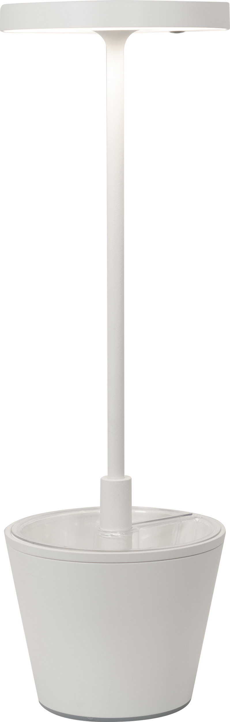 Lampa stołowa Poldina Reverso biała z misą