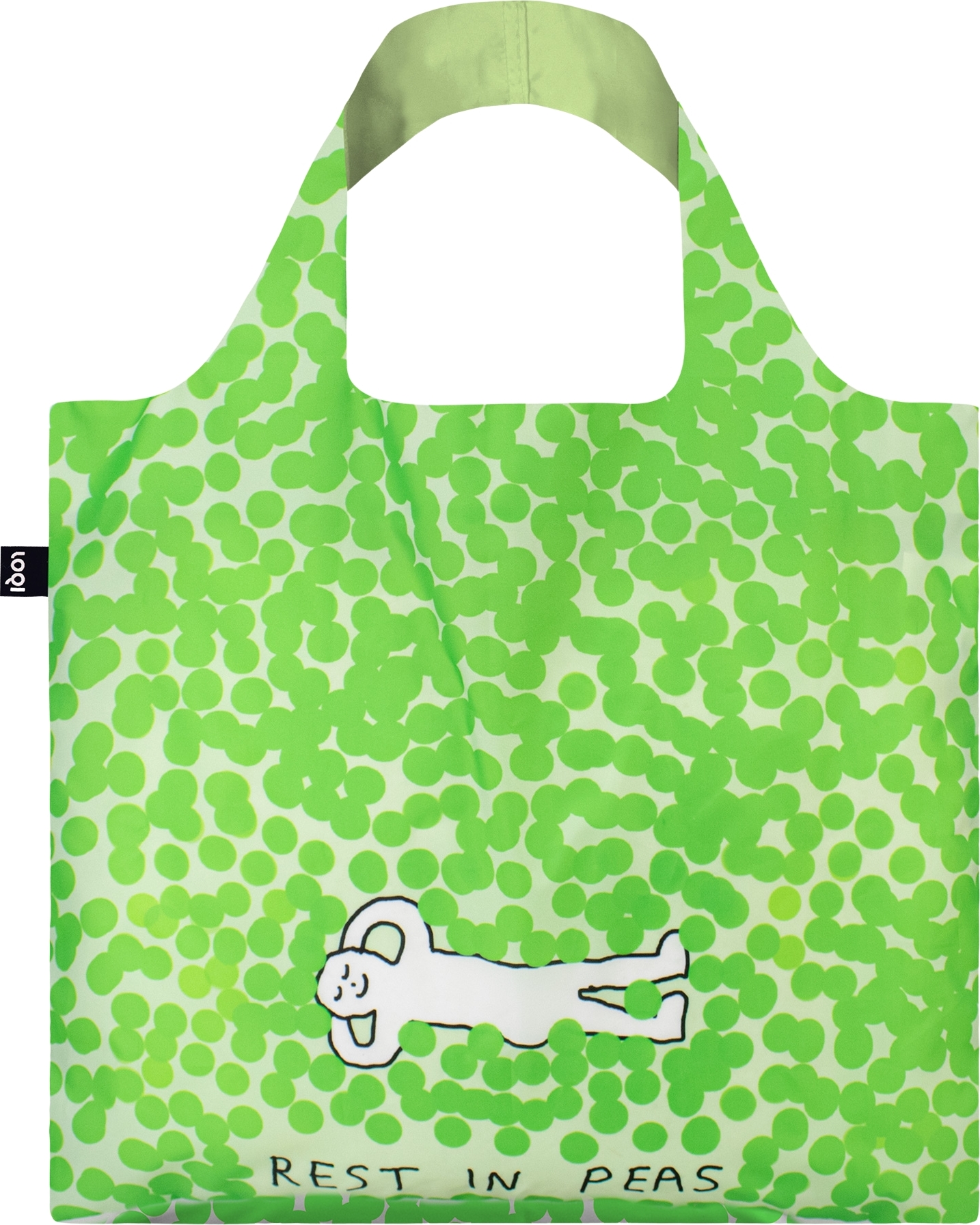 Torba LOQI Artist Constant Bagel Therapy Rest in Peas z recyklingu