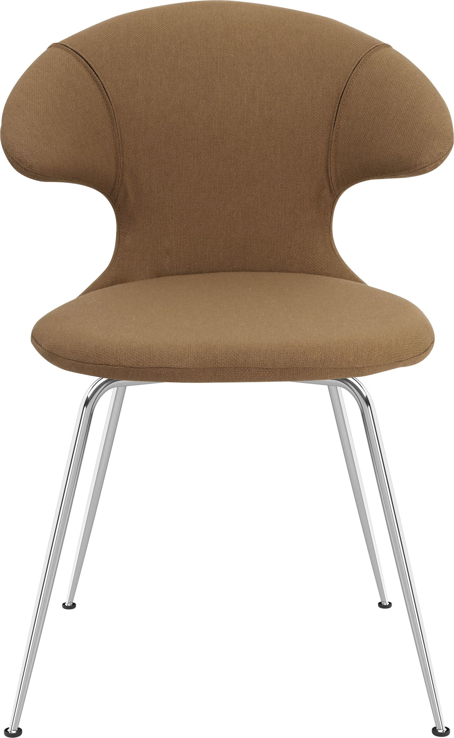 Krzesło Time Flies karmelowe na czarnych nogach