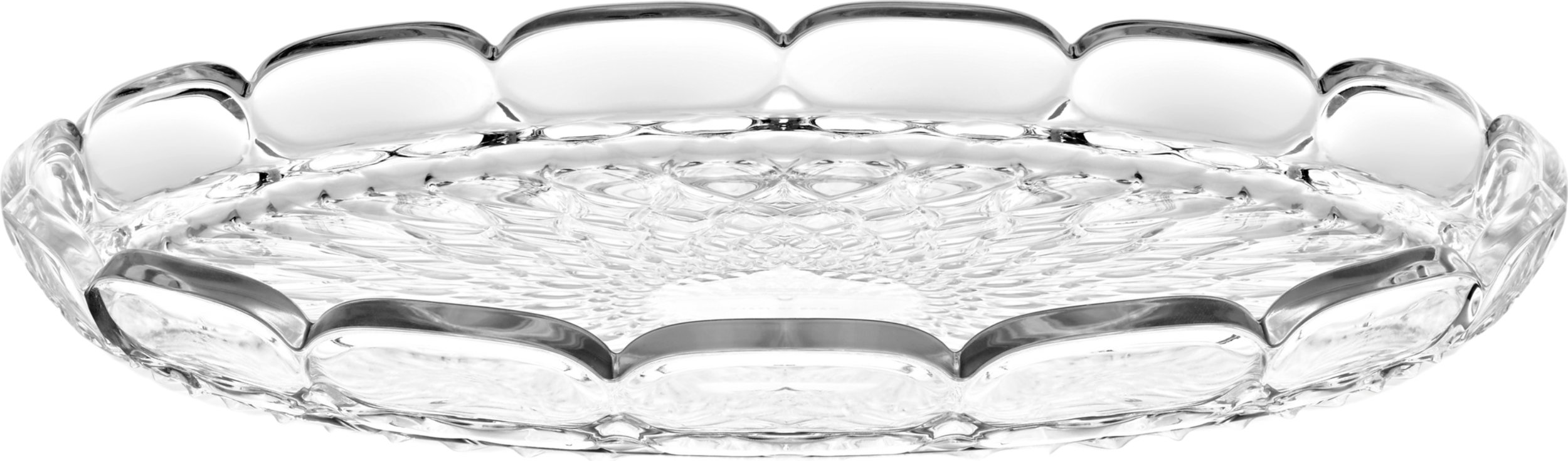 Taca do serwowania Vanity 36 cm przezroczysta